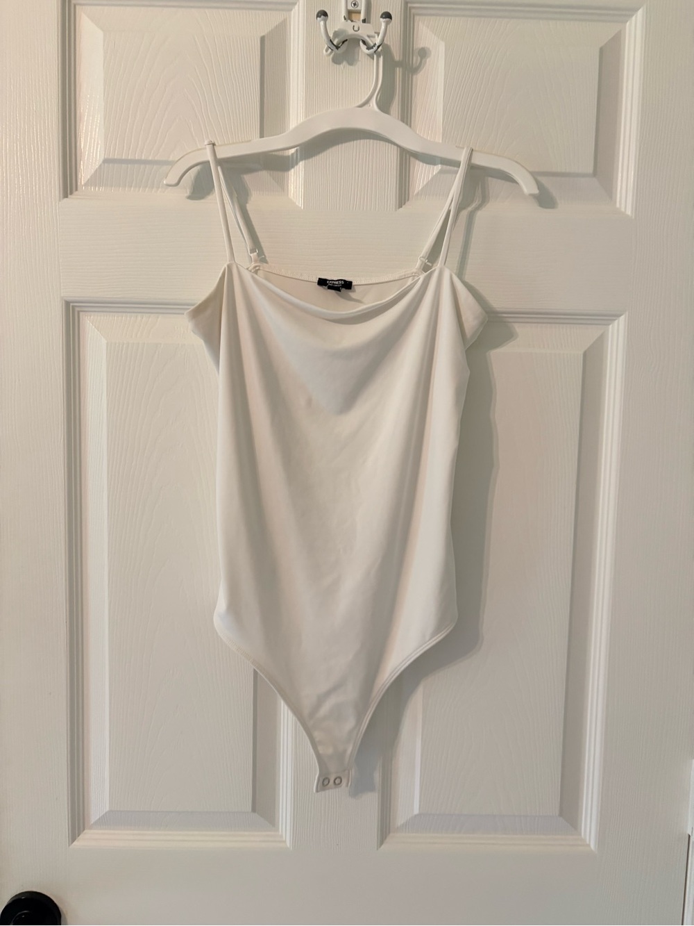 Express White Spaghetti Strap Bodysuit